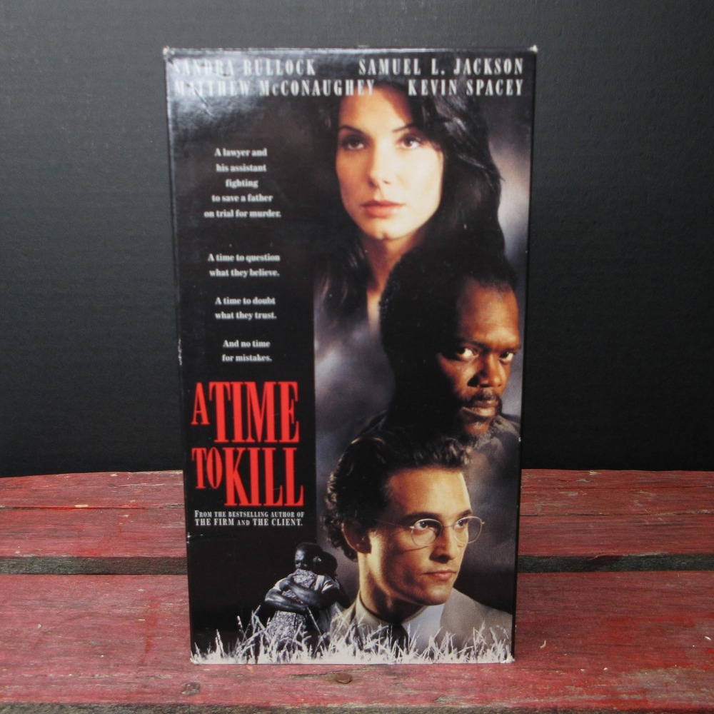 A Time To Kill (VHS, 1996) Sandra Bullock Samuel L. Jackson Matthew McConaughey